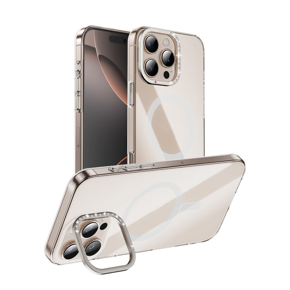 Apple iPhone 16 Pro Max Kılıf Magsafe Şarj Özellikli Kamera Standlı HEPTEKİLETİŞİM Estop Kapak