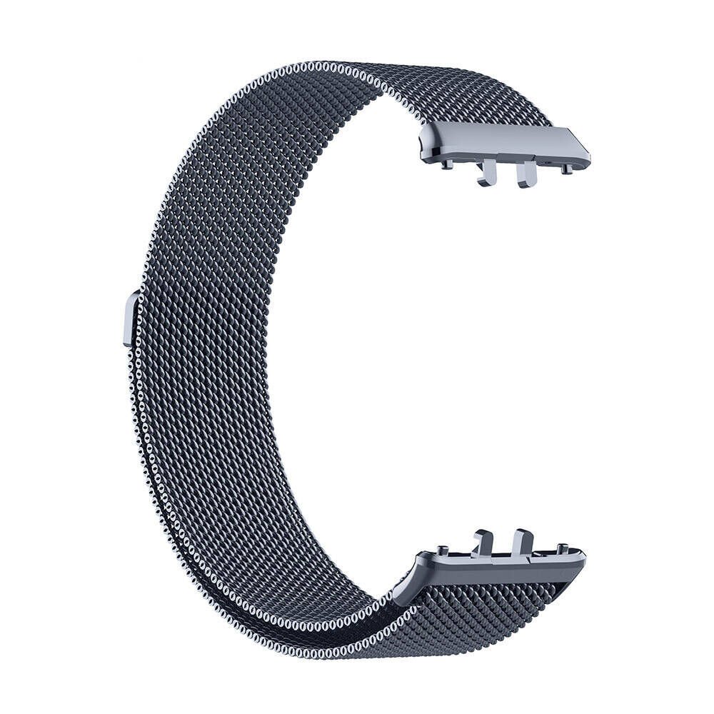 Samsung Galaxy Fit 3 Metal Kordon Paslanmaz Çelik Örgü (KRD-01) Gri