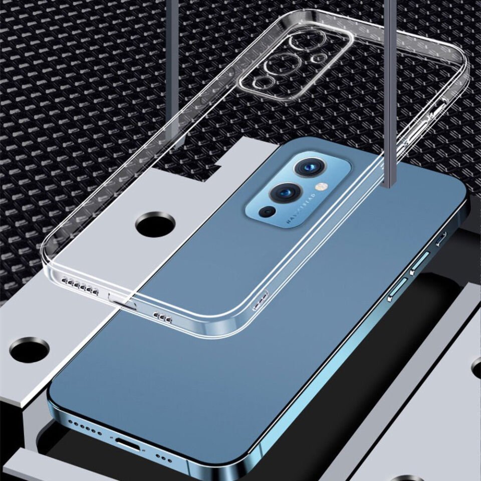 One Plus 9 Şeffaf Kılıf Yumuşak İnce Tasarımlı Kapak (SÜPER) Renksiz
