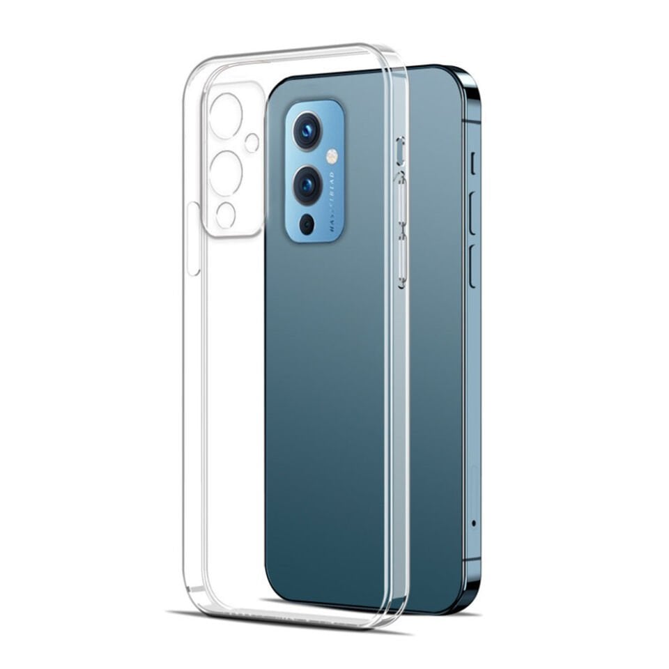 One Plus 9 Şeffaf Kılıf Yumuşak İnce Tasarımlı Kapak (SÜPER) Renksiz