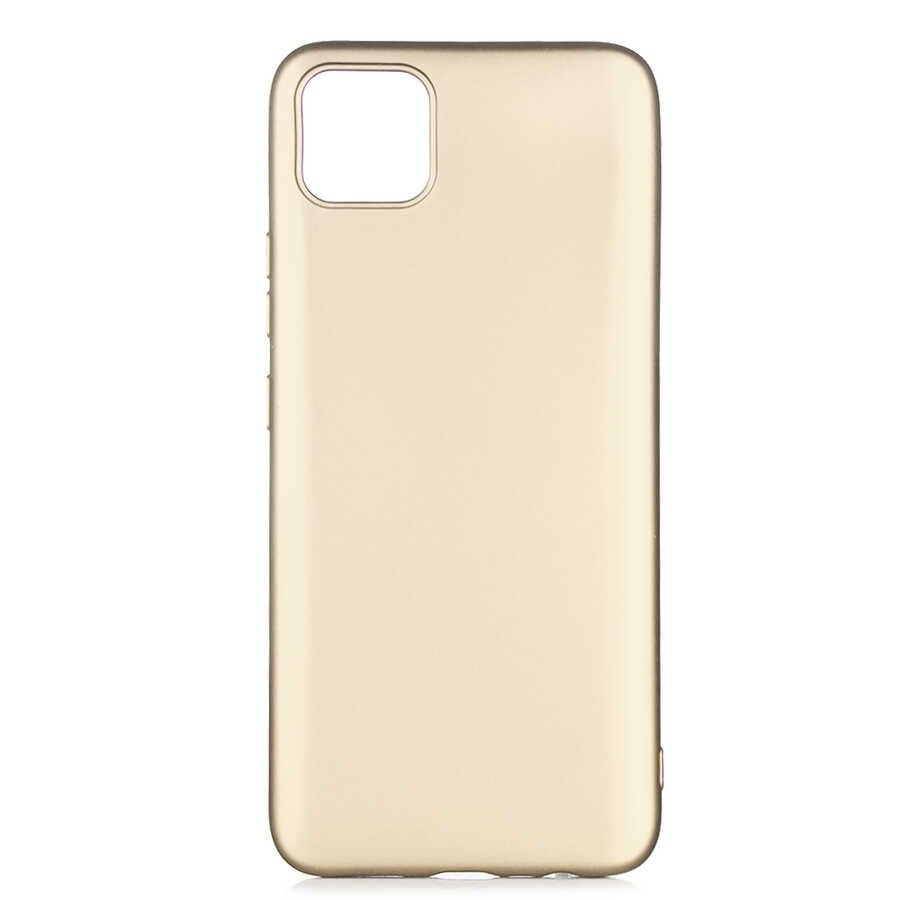 Realme C11 Kılıf Yumuşak Dokulu Soft Esnek İnce Mat Renkli Silikon Kapak (PREMİER) Saks Mavi