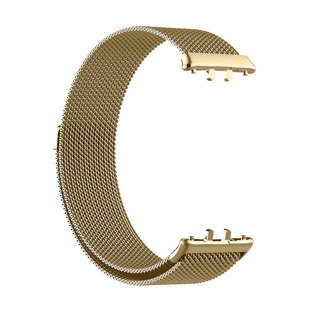 Samsung Galaxy Fit 3 Metal Kordon Paslanmaz Çelik Örgü (KRD-01) Gold