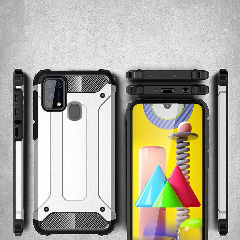 Galaxy M31 Kılıf HEPTEKİLETİŞİM Crash Silikon Kapak