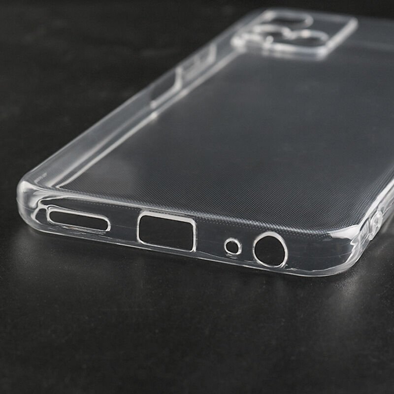 Vivo Y21S Şeffaf Kılıf Yumuşak İnce Tasarımlı Kapak (SÜPER) Renksiz