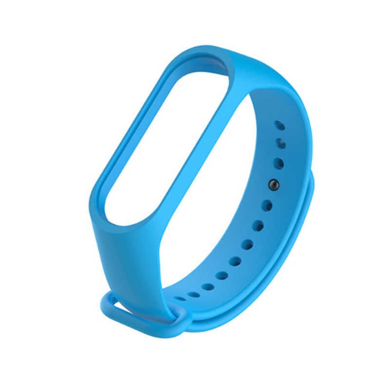 Xiaomi Mi Band 2 Silikon Kordon Soft ve Pürüzsüz Yüzeyli Kordon (Klasik) Mavi
