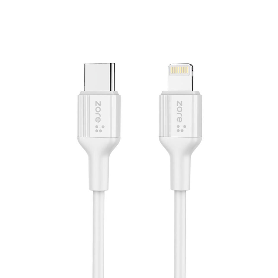 Play Serisi PL3 Type-C to Lightning 2in1 PD Seyahat Şarj Aleti 20W Beyaz