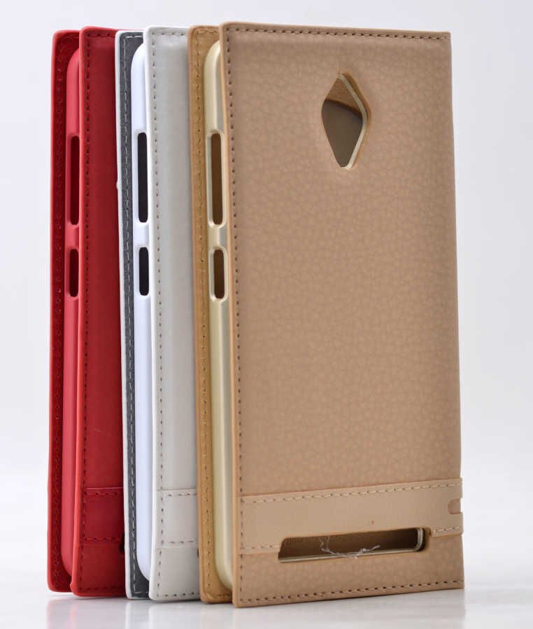 Asus Zenfone Go ZC500TG Kapaklı Kılıf Darbelere Karşı Tam Korumalı (ELİTE) Kırmızı
