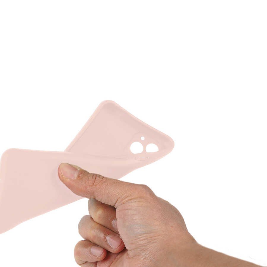 General Mobile 22 Plus Kılıf Kamera Korumalı Esnek Renkli Silikon Kapak (Biye) Siyah