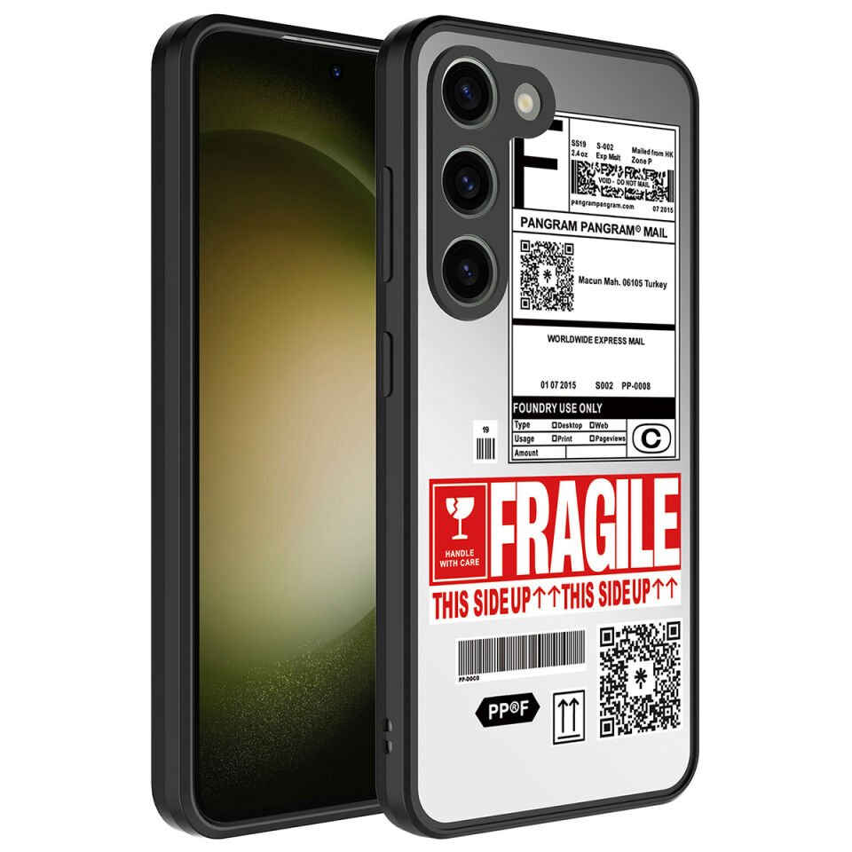 Samsung Galaxy S23 Kılıf Aynalı Desenli Kamera Korumalı Parlak HEPTEKİLETİŞİM Mirror Kapak