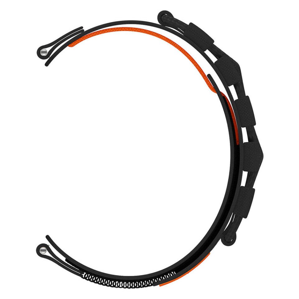 Huawei GT2 42mm/20mm Hasır Kordon Orbital Örgülü Halat Tasarımlı Naylon Kumaş (KRD-112) Gri
