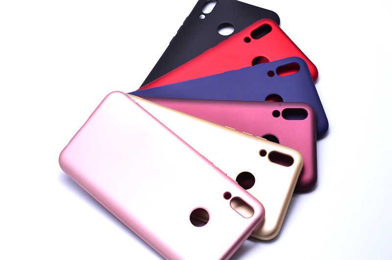 Huawei Y9 2019 Kılıf Yumuşak Dokulu Soft Esnek İnce Mat Renkli Silikon Kapak (PREMİER) Lacivert