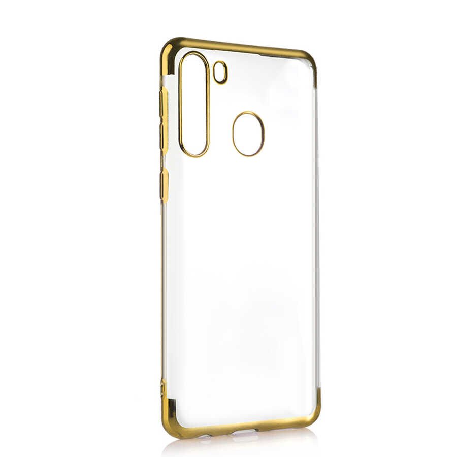 Galaxy A21 Kılıf HEPTEKİLETİŞİM Dört Köşeli Lazer Silikon Kapak