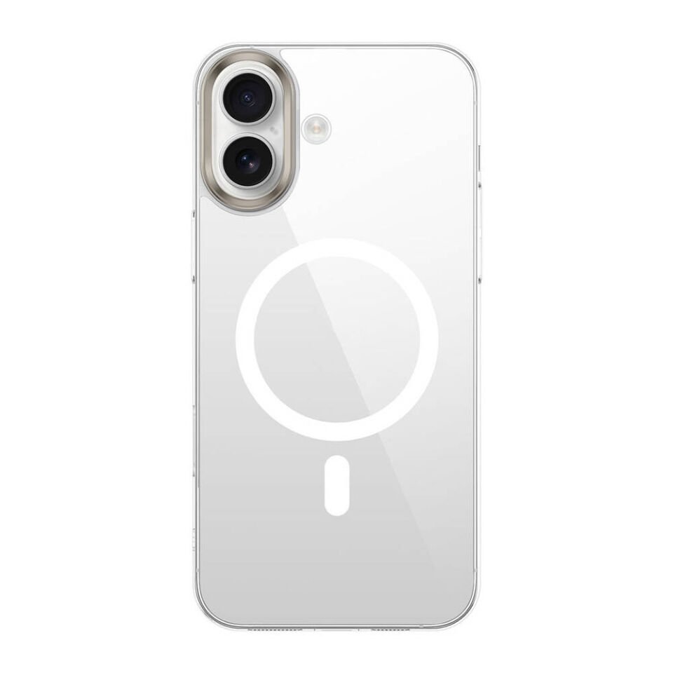 Apple iPhone 16 Plus Kılıf Magsafe Şarj Özellikli Şeffaf Cam Arka Yüzey HEPTEKİLETİŞİM G-Glass Kapak