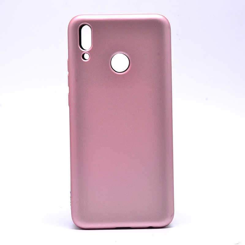 Huawei Y9 2019 Kılıf Yumuşak Dokulu Soft Esnek İnce Mat Renkli Silikon Kapak (PREMİER) Saks Mavi