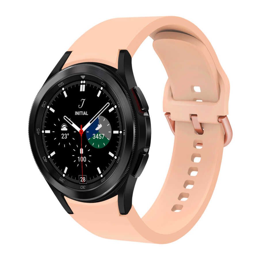 Samsung Galaxy Watch 4 40mm Silikon Kordon Esnek Yapılı Tasarım (krd-50) Pembe
