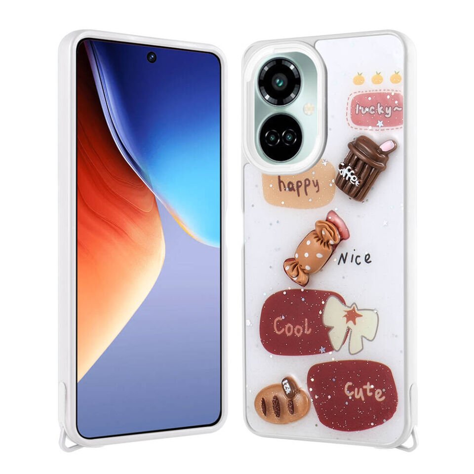 Tecno Camon 19 Kılıf Parlayan Simli Kabartma Figürlü HEPTEKİLETİŞİM Cevze Kapak