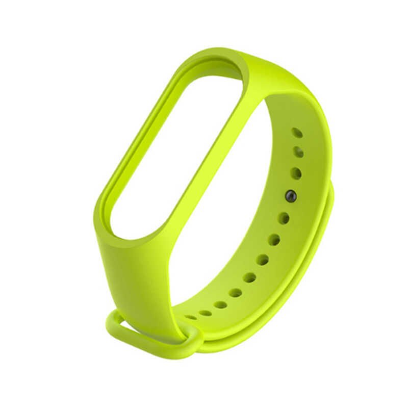 Xiaomi Mi Band 2 Silikon Kordon Soft ve Pürüzsüz Yüzeyli Kordon (Klasik) Yeşil