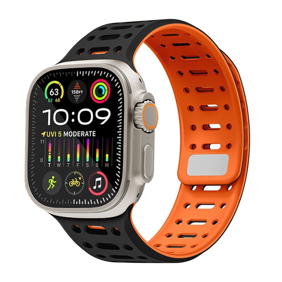 Apple Watch Ultra 49mm HEPTEKİLETİŞİM KRD-124 Silikon Kordon Strap Kayış