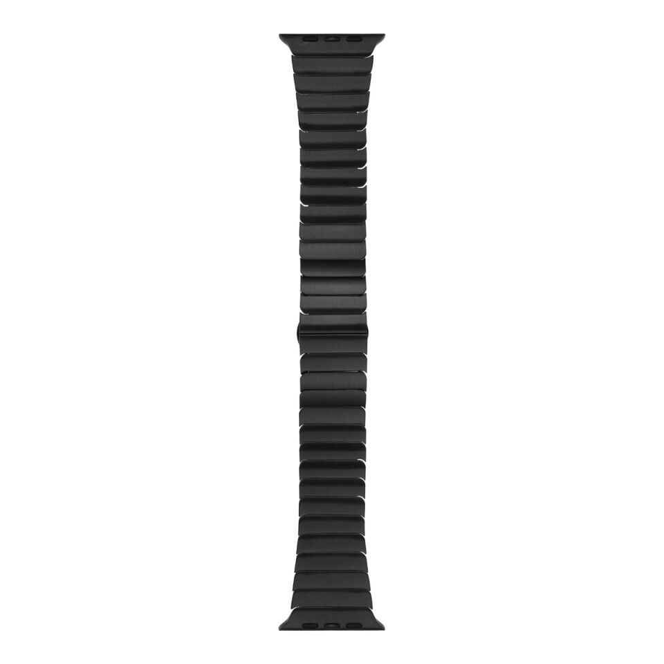 Apple Watch 2/3/4/5/6/7/8/se/nike 38mm 40mm 41mm Metal Kordon Strap Tasarım (KRD-79) Gümüş