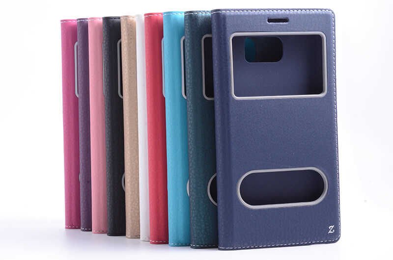 Samsung Galaxy Note 5 Kapaklı Kılıf Mıknatıslı 360 Tam Korumalı (DOLCE) Siyah