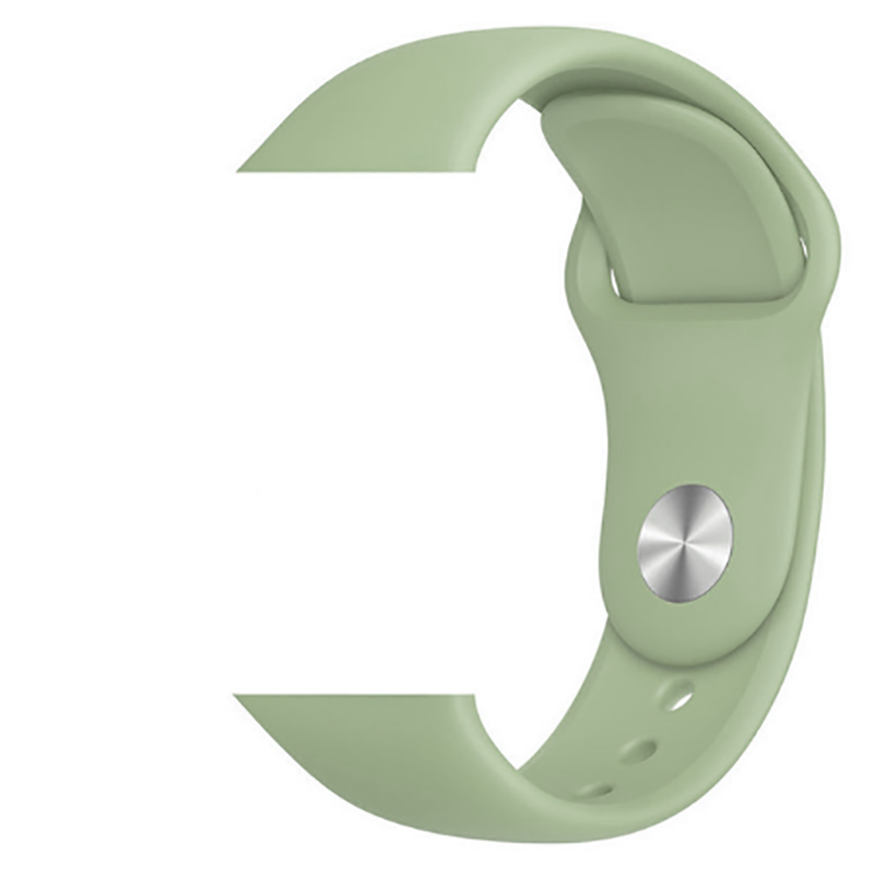 Apple Watch 2/3/4/5/6/7/8/se/nike 38mm 40mm 41mm Silikon Kordon Soft Tasarım (Klasik) 20-Mint