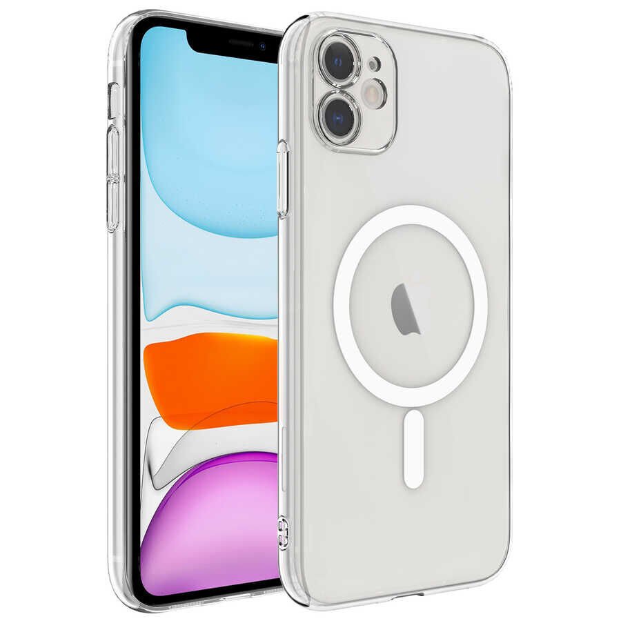 Apple iPhone 11 Kılıf Kamera Korumalı Magsafe Sert PC HEPTEKİLETİŞİM Porto Kapak
