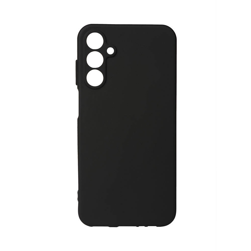 Samsung Galaxy A15 Kılıf Kamera Korumalı Esnek Renkli Silikon Kapak (Biye) Siyah