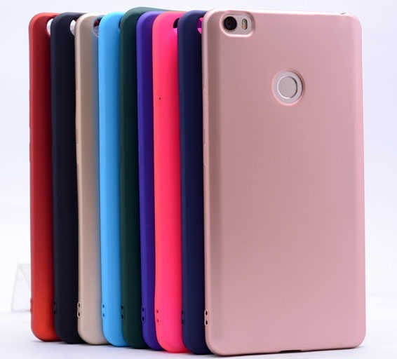 Xiaomi Mi Max Kılıf Yumuşak Dokulu Soft Esnek İnce Mat Renkli Silikon Kapak (PREMİER) Mor