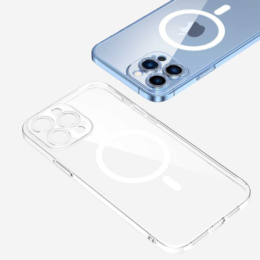 Apple iPhone 12 Pro Kılıf Kamera Korumalı Magsafe Sert PC HEPTEKİLETİŞİM Porto Kapak