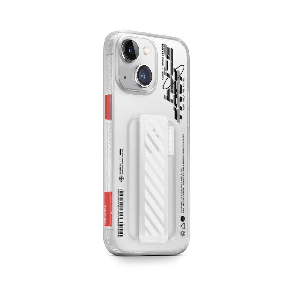 Apple iPhone 14 Kılıf SkinArma Şeffaf Desenli Kaze Kapak
