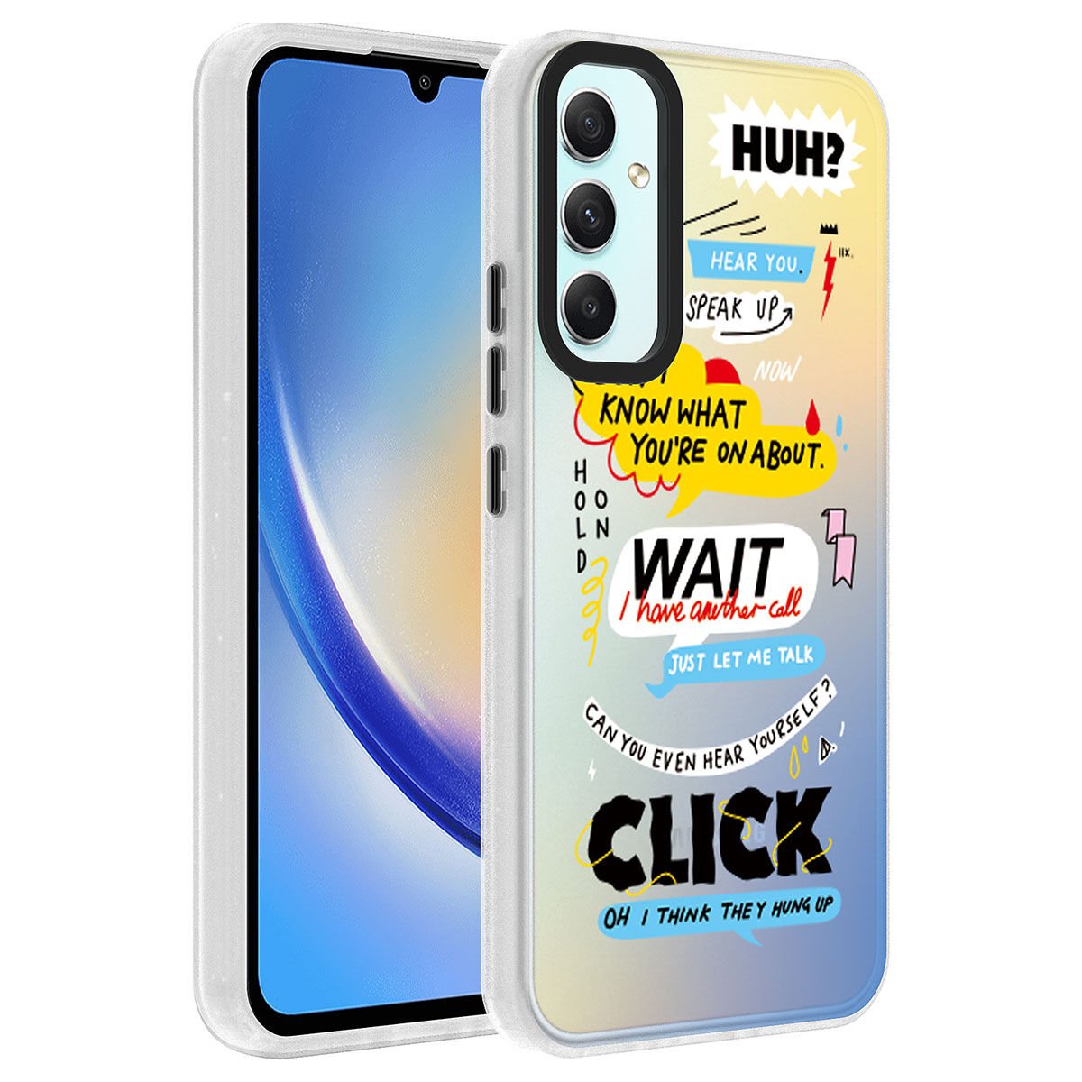 Samsung Galaxy A24 Kılıf Kamera Çıkıntılı Desenli Tasarımlı Sert Kapak (Dragon) Kelimeler