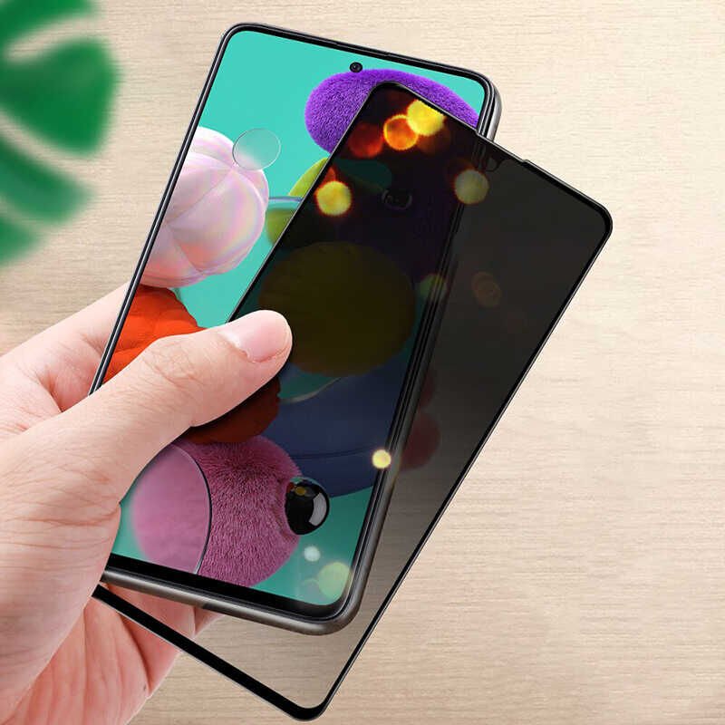 Galaxy A81 (Note 10 Lite) HEPTEKİLETİŞİM New 5D Privacy Temperli Ekran Koruyucu