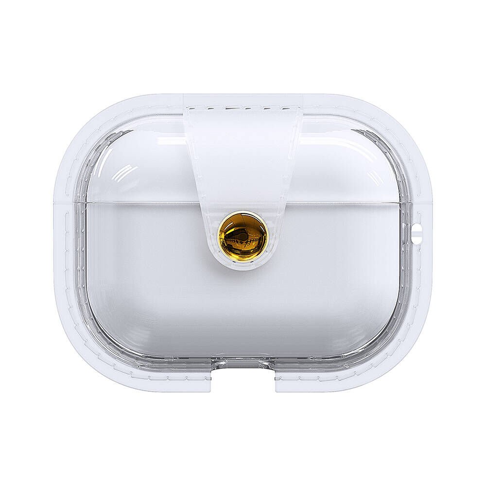 Apple Airpods Pro 2 Darbelere Karşı Dayanıklı Magnetik Kılıf (Airbag 33) Şeffaf