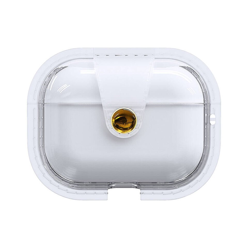 Apple Airpods Pro 2 Darbelere Karşı Dayanıklı Magnetik Kılıf (Airbag 33) Şeffaf