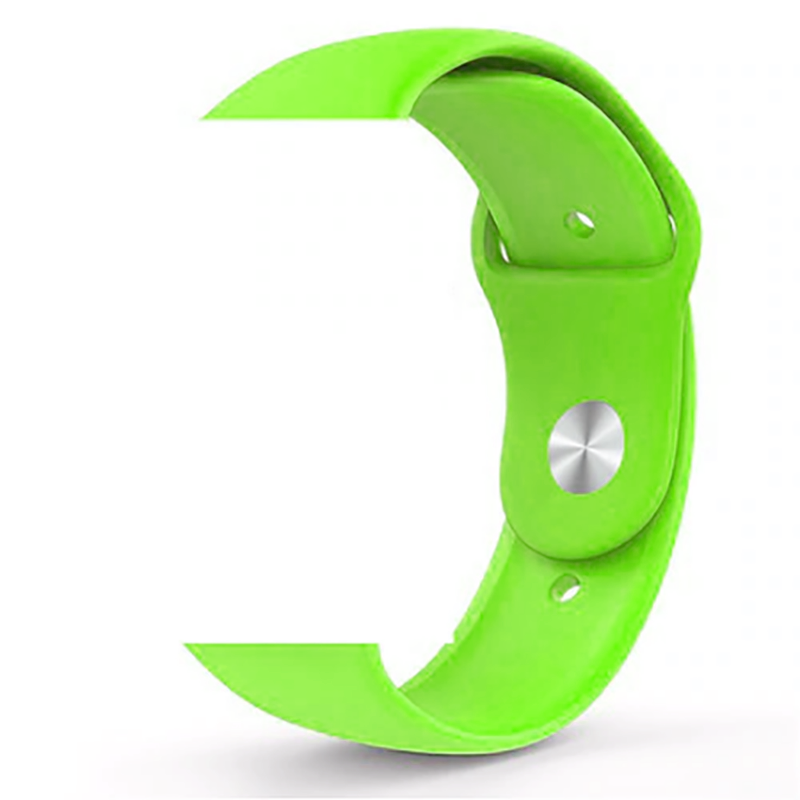 Apple Watch 2/3/4/5/6/7/8/se/nike 38mm 40mm 41mm Silikon Kordon Soft Tasarım (Klasik) NO52