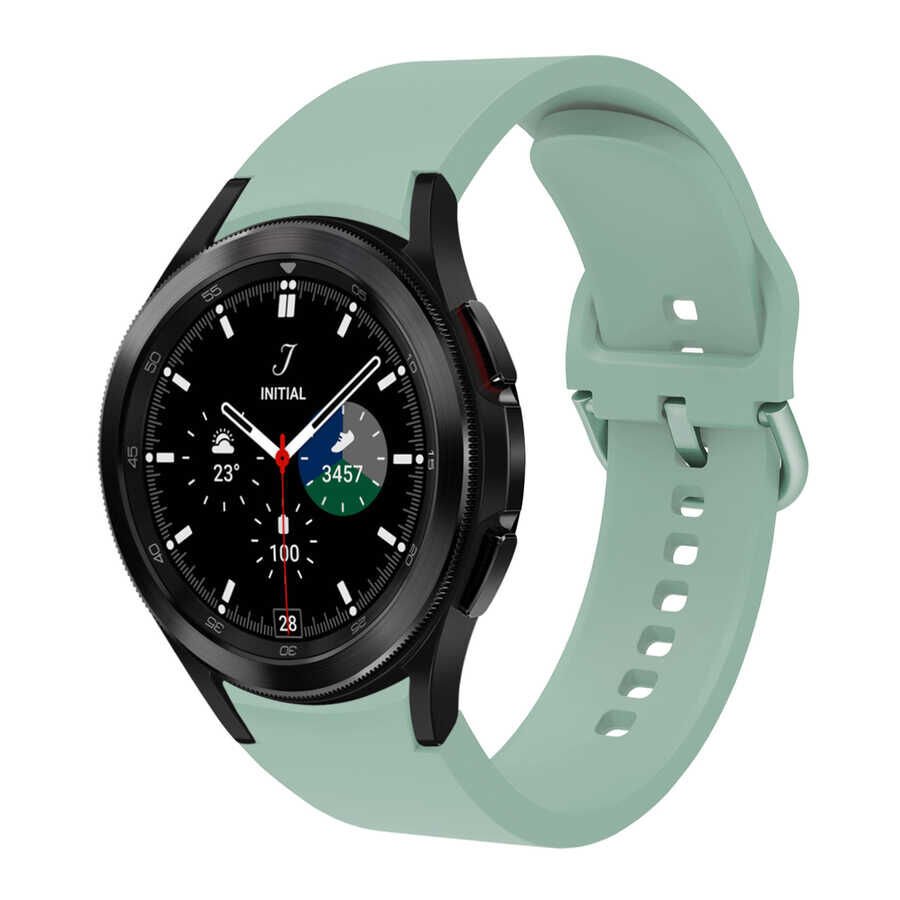 Samsung Galaxy Watch 4 Classic 42mm Silikon Kordon Esnek Yapılı Tasarım (krd-50) Kırmızı