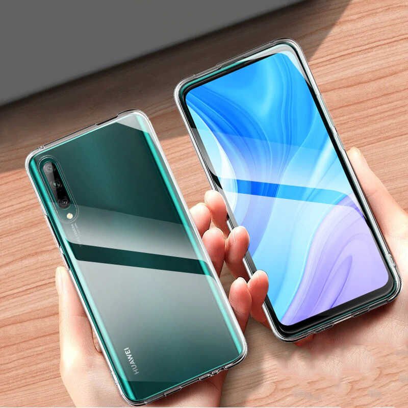 Huawei P Smart Pro 2019 Şeffaf Kılıf Yumuşak İnce Tasarımlı Kapak (SÜPER) Renksiz