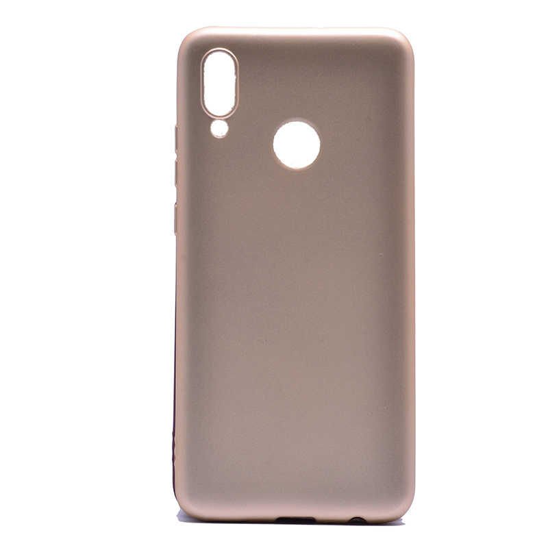 Huawei P Smart 2019 Kılıf Yumuşak Dokulu Soft Esnek İnce Mat Renkli Silikon Kapak (PREMİER) Siyah