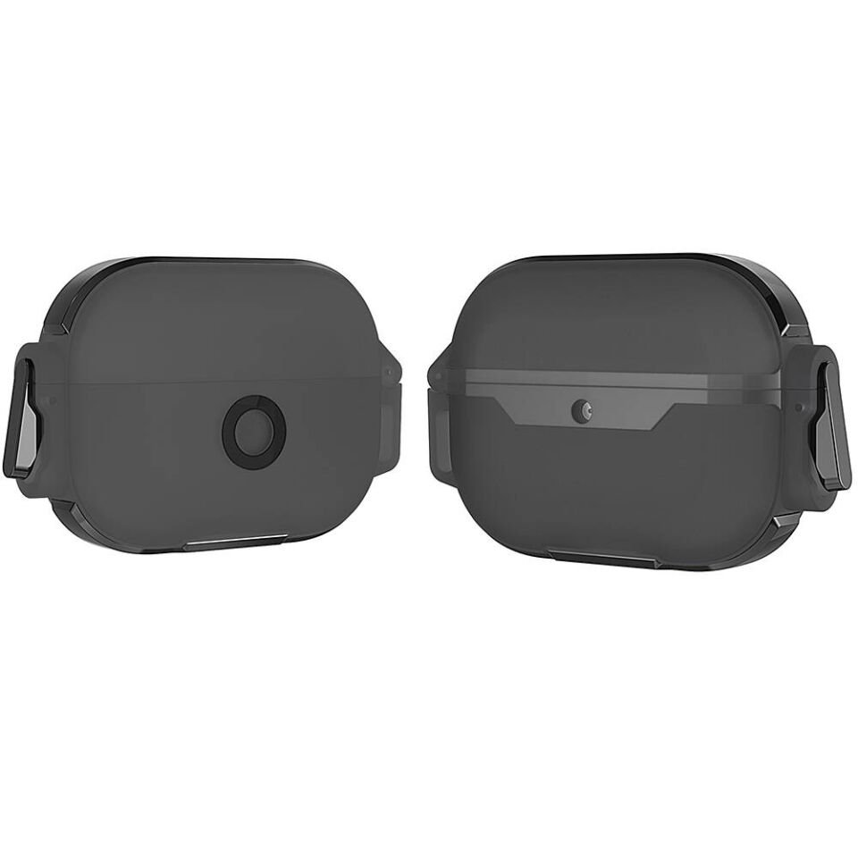 Apple Airpods Darbelere Karşı Dayanıklı Kılıf (Airbag 34) Siyah