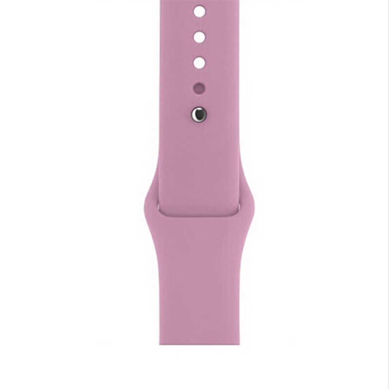 Apple Watch 2/3/4/5/6/7/8/se/nike 38mm 40mm 41mm Silikon Kordon Soft Tasarım (Klasik) NO61