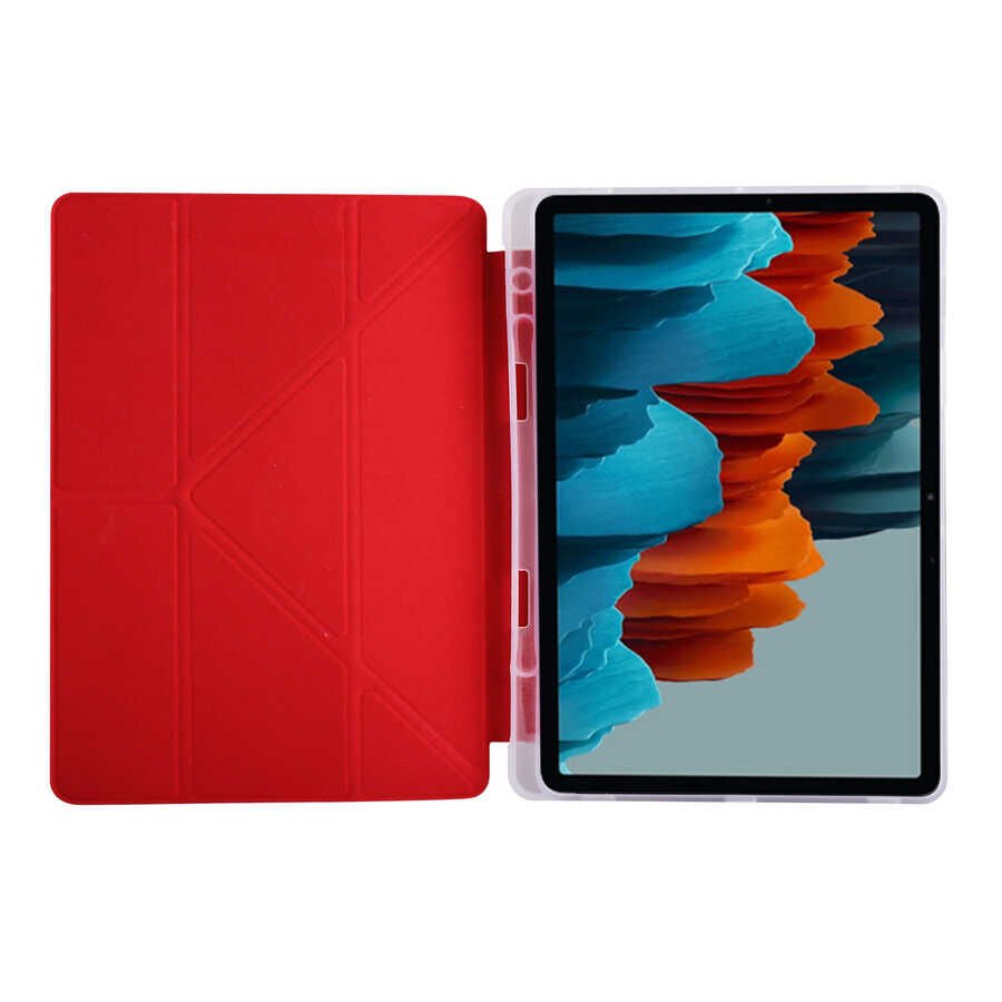 Samsung Galaxy Tab S7 Fe / S7 Plus / S8 Plus 12.4'' Kılıf Kalem Bölmeli Standlı X800 T730 T970 (TR) Mavi