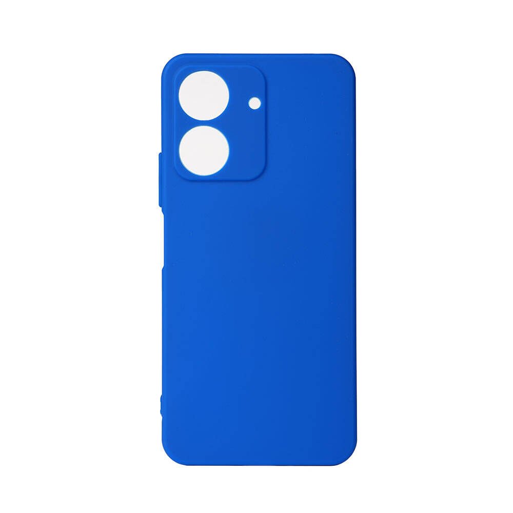 Xiaomi Redmi 13C Kılıf Kamera Korumalı Esnek Renkli Silikon Kapak (Biye) Mavi