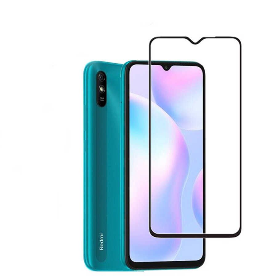 Xiaomi Redmi 9A HEPTEKİLETİŞİM Kenarları Kırılmaya Dayanıklı Cam Ekran Koruyucu