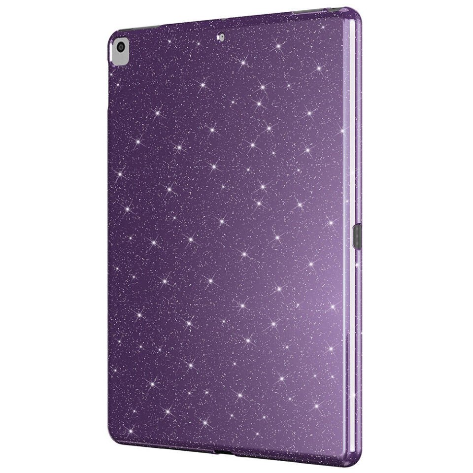 Apple iPad 10.2 (8 Nesil) Simli Parlak Görünümlü HEPTEKİLETİŞİM Tablet Koton Kılıf