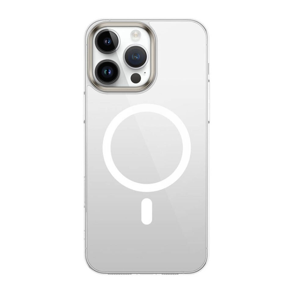 Apple iPhone 16 Pro Max Kılıf Wireless Şarj Özellikli Darbelere Korumalı Şeffaf Kapak (G-Glass) Şeffaf