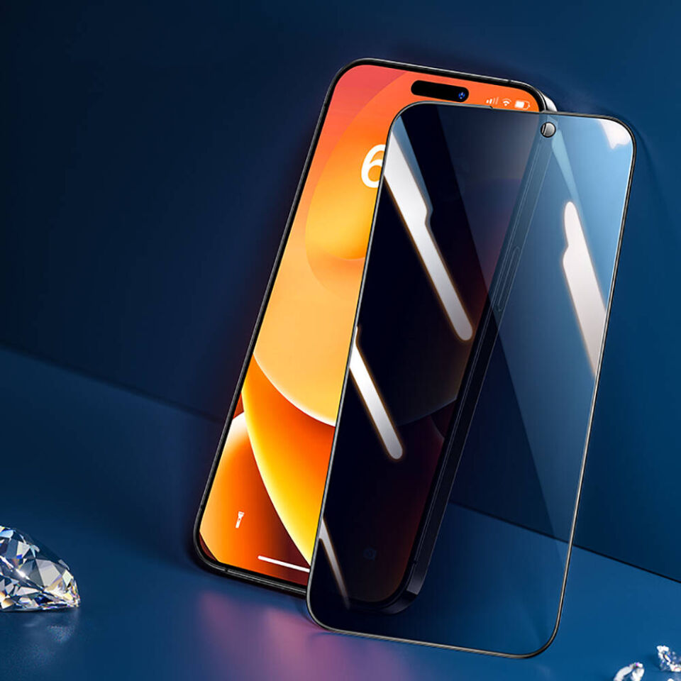 Apple iPhone 14 Pro Max Hidrofobik Ve Oleofobik Özellikli Benks Privacy Air Shield Ekran Koruyucu 10'lu Paket