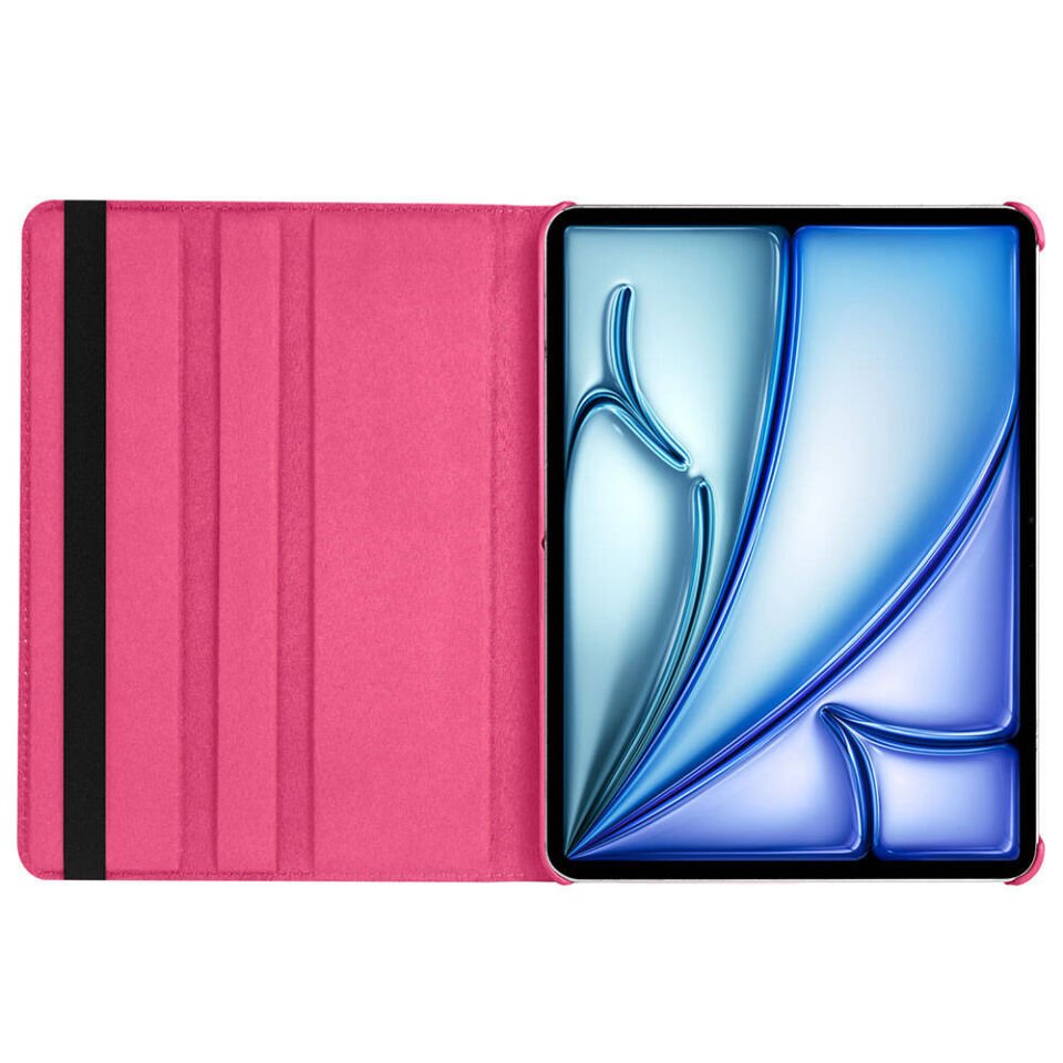 Apple iPad Pro 11 2024 Dönebilen Standlı 360 Tam Korumalı Tablet KIlıf (D-T) Siyah