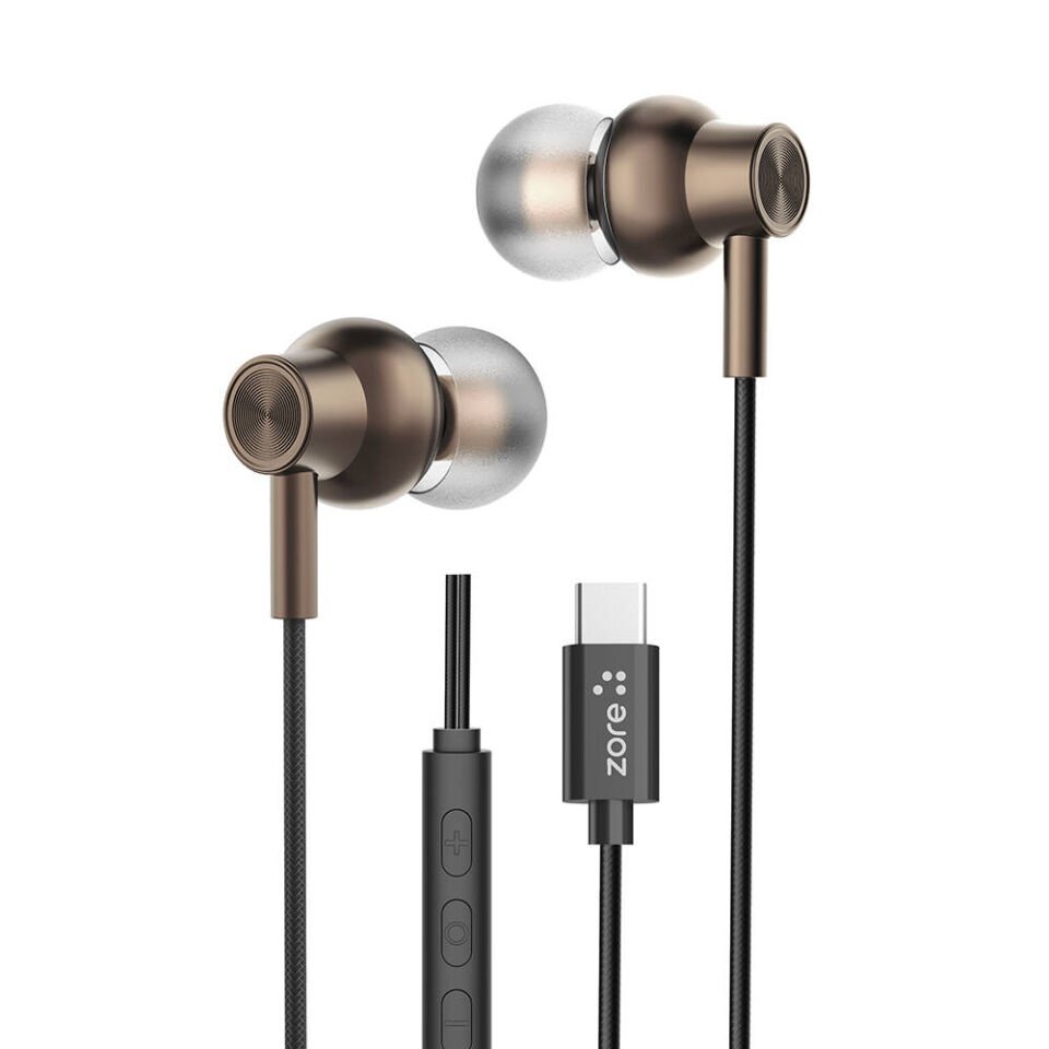 Kulak İçi Kulaklık SQ Surround 3D Hi-Res Magnetik Type-C Kablolu (ER-09) Siyah