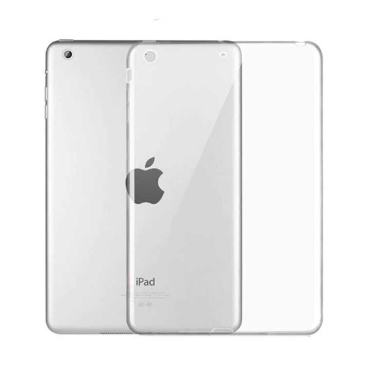 Apple Ipad 5 Nesil 9.7 2017 Şeffaf Silikon Tablet Kılıf Korunaklı Yapı A1822 A1823 (T-SÜPER) Siyah