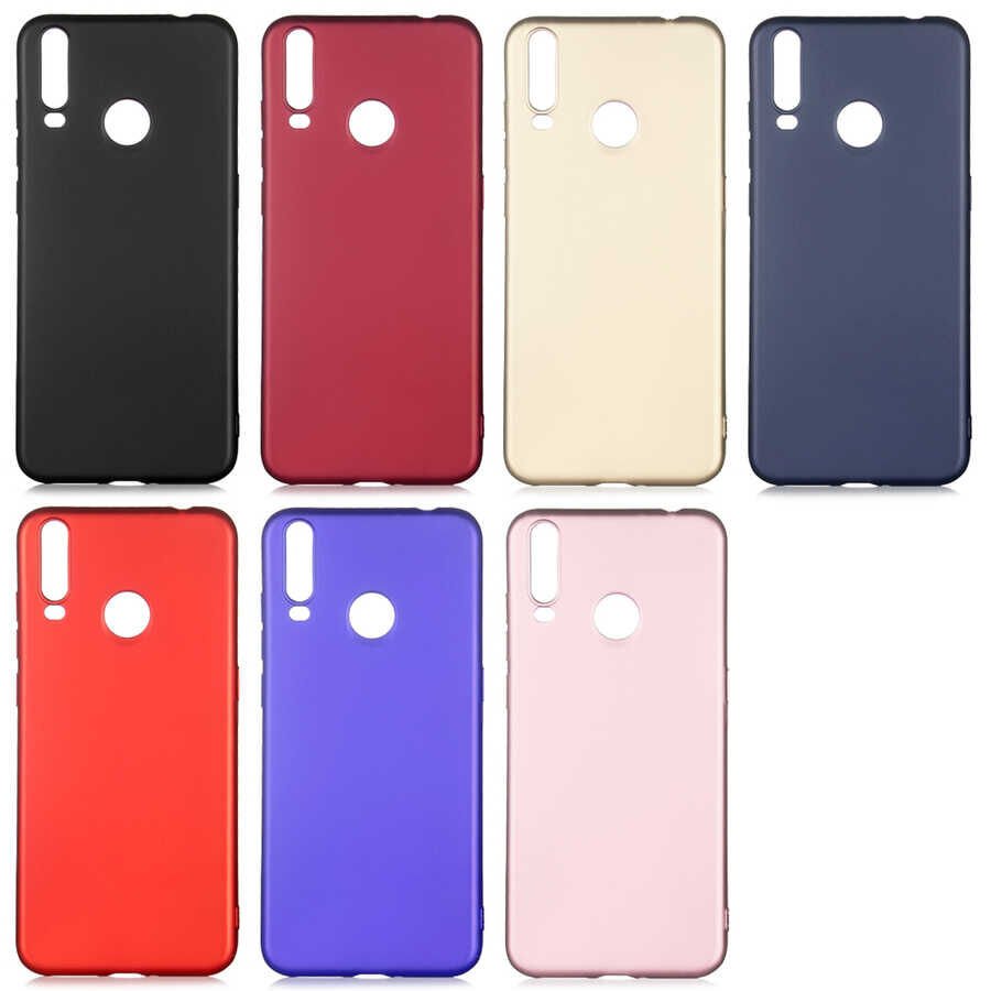 General Mobile 10 Kılıf Yumuşak Dokulu Soft Esnek İnce Mat Renkli Silikon Kapak (PREMİER) Mürdüm